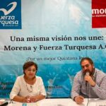 Anuncian alianza Morena y Fuerza Turquesa