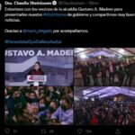 Con porras, vecinas de Gustavo A. Madero aclaman a Claudia Sheinbaum