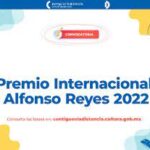 Abren convocatoria del Premio Internacional “Alfonso Reyes” 2022