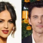 Eiza González llega con James Marsden a la fiesta navideña de Leonardo DiCaprio