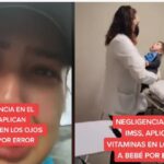 Denuncian negligencia, aplican vitaminas en los ojos de un bebé