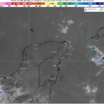 Probabilidad de chubascos y calor extremo en Quintana Roo