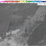 Frente frío No. 45 provoca lluvias y vientos en la Península de Yucatán