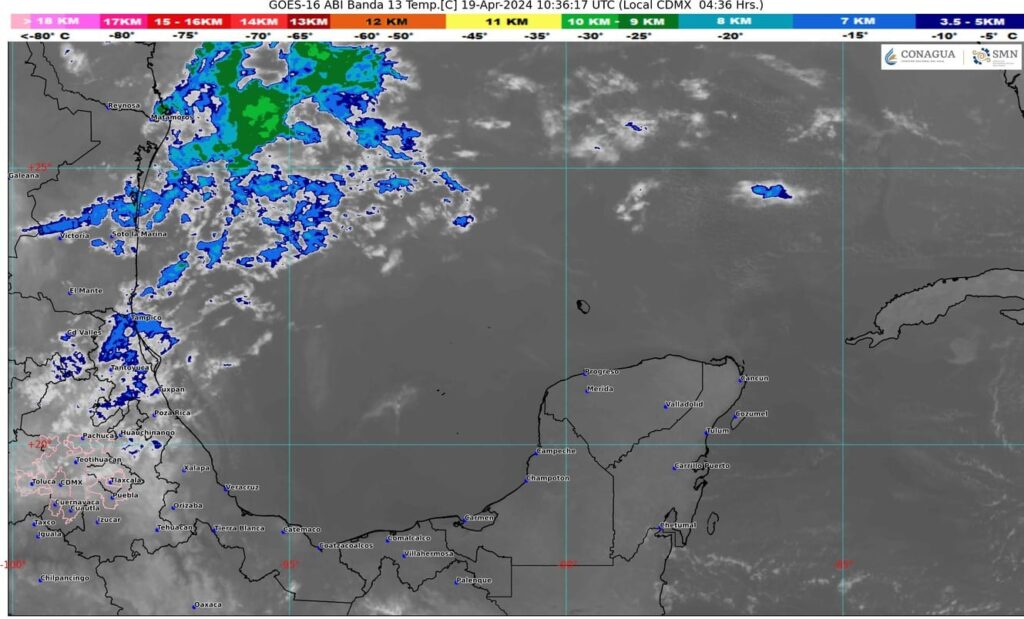 EXISTEN PROBABILIDADES DE LLUVIAS LIGERAS EN QUINTANA ROO