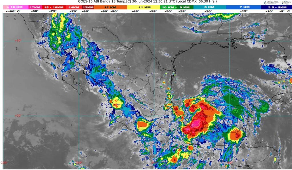 SE DESPLAZARÁ FRENTE A VERACRUZ UN SISTEMA CON PROBABILIDADES DE DESARROLLO CICLÓNICO