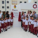 Entrega Mara Lezama escuela de nueva creación en el fraccionamiento Cielo Nuevo en Cancún