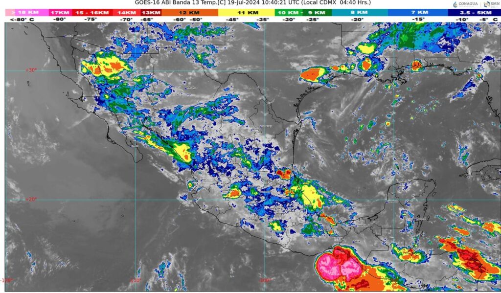 PRONOSTICAN LLUVIAS Y CALOR EN EL TERRITORIO MEXICANO