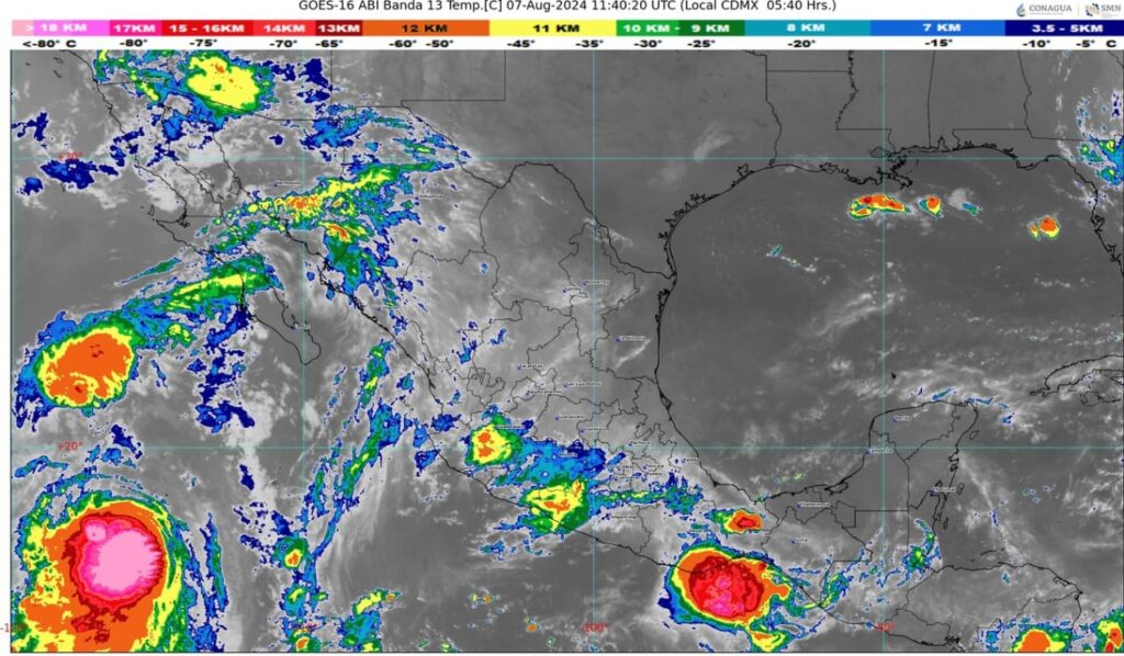 Efecto Fujiwhara afectaría a México