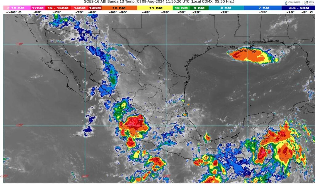 La onda tropical número 15 se extenderá sobre el sureste y la península de Yucatán