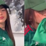 Nicki Nicole besa la playera de la selección mexicana