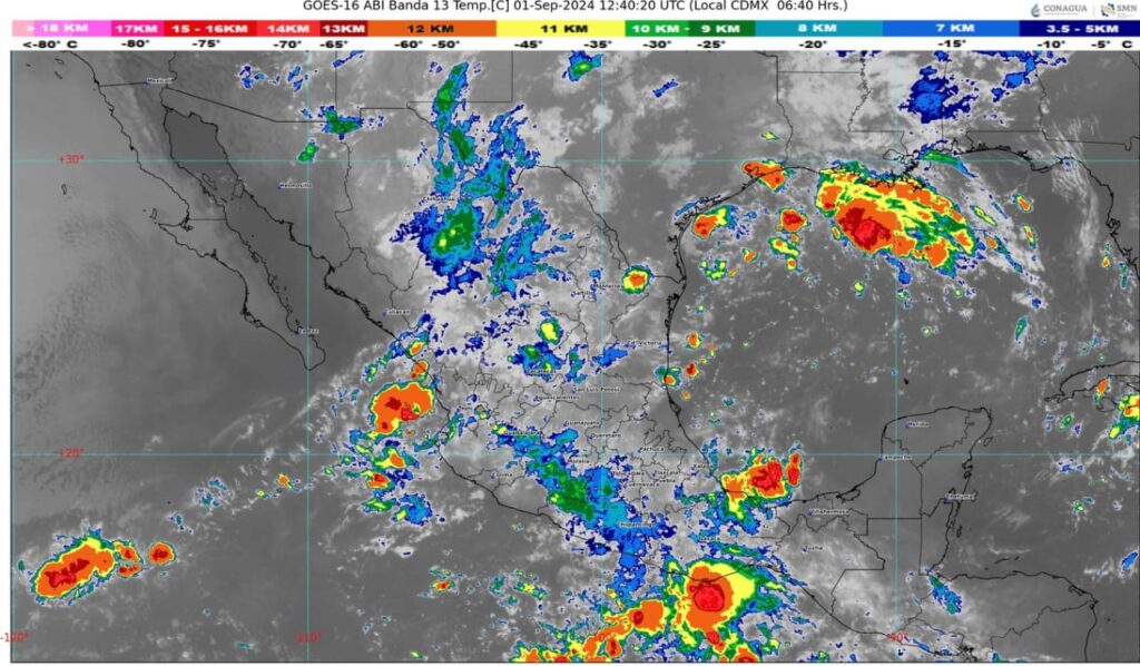 El sistema frontal número uno sigue afectando a México