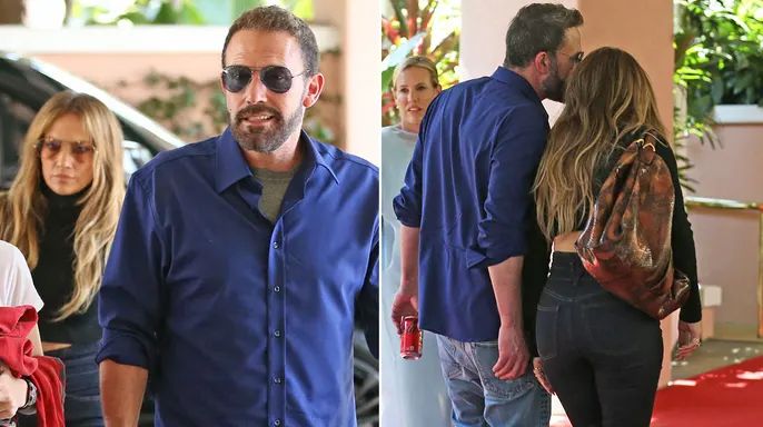 Jennifer Lopez y Ben Affleck «cachados» de la mano y besándose en pleno proceso de divorcio