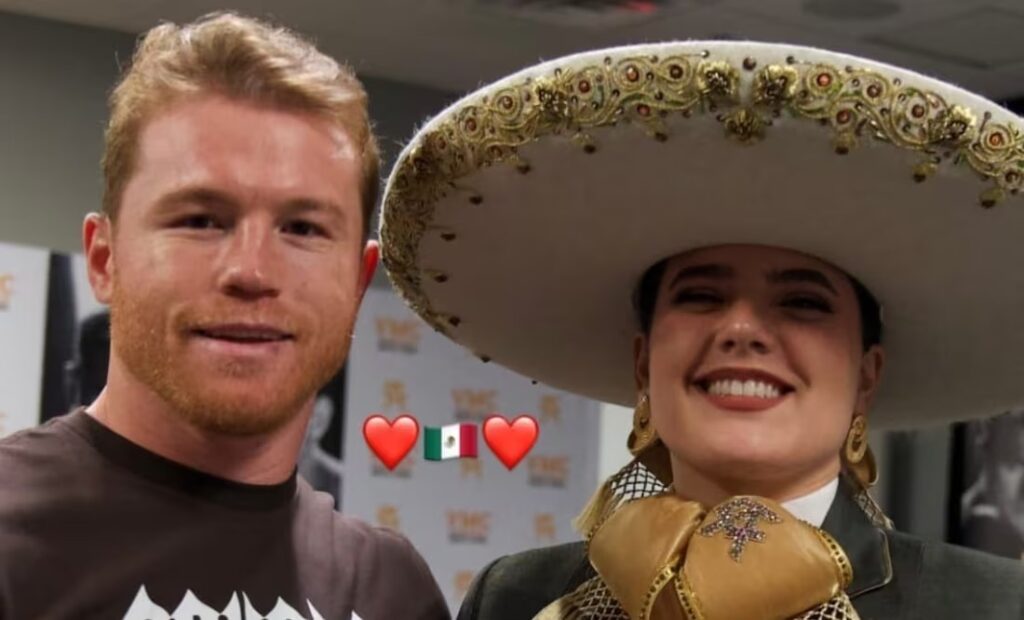 Saúl «Canelo» Álvarez defiende a Camila Fernández tras error al cantar el Himno Nacional