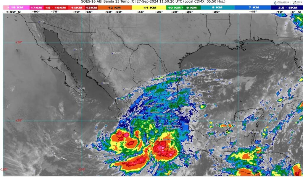 El huracán John vuelve impactar el Occidente de México