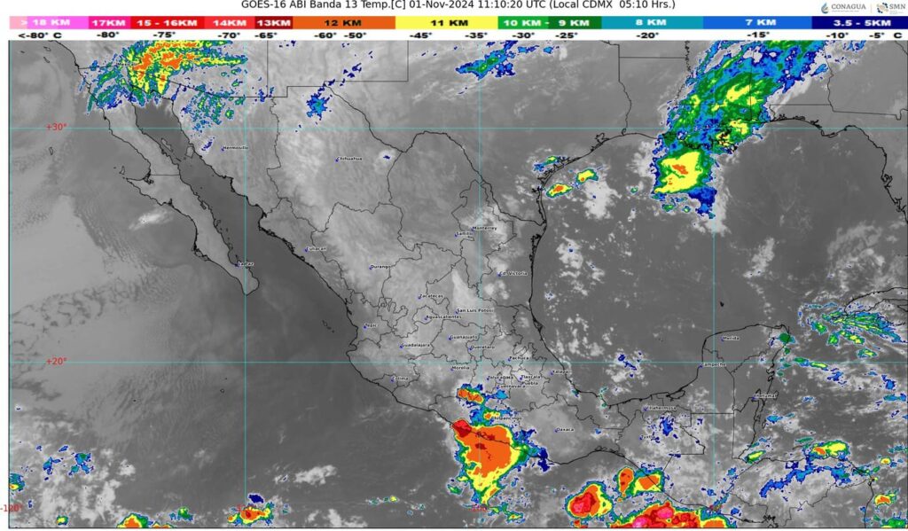 La onda tropical número 30 se desplazará al sur de Guerrero y Michoacán