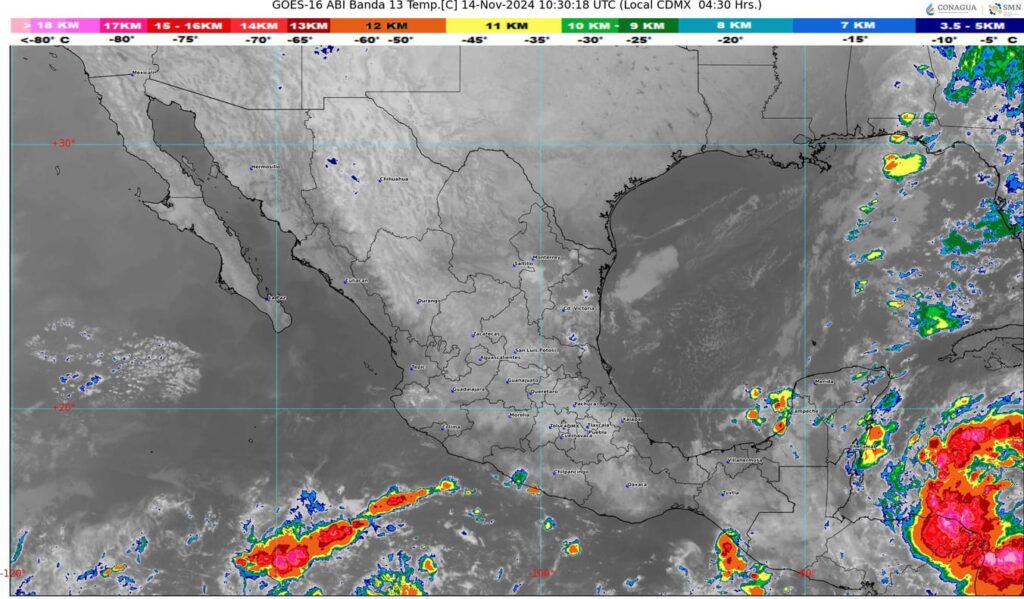 El frente frío número 9 generará evento de «Norte»