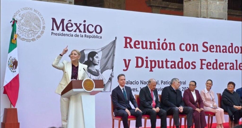 Verónica Camino destaca el liderazgo de Claudia Sheinbaum en encuentro con senadores de Morena