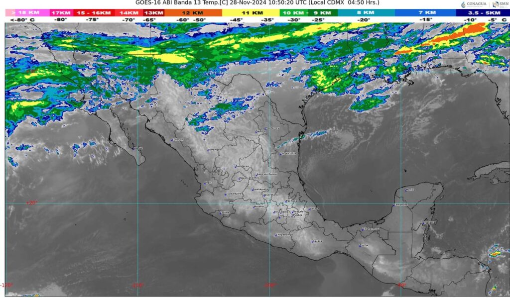 Pronostican evento de norte, para Tamaulipas y Veracruz