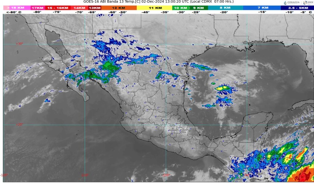 Pronostican lluvias fuertes, viento intenso y ambiente frío