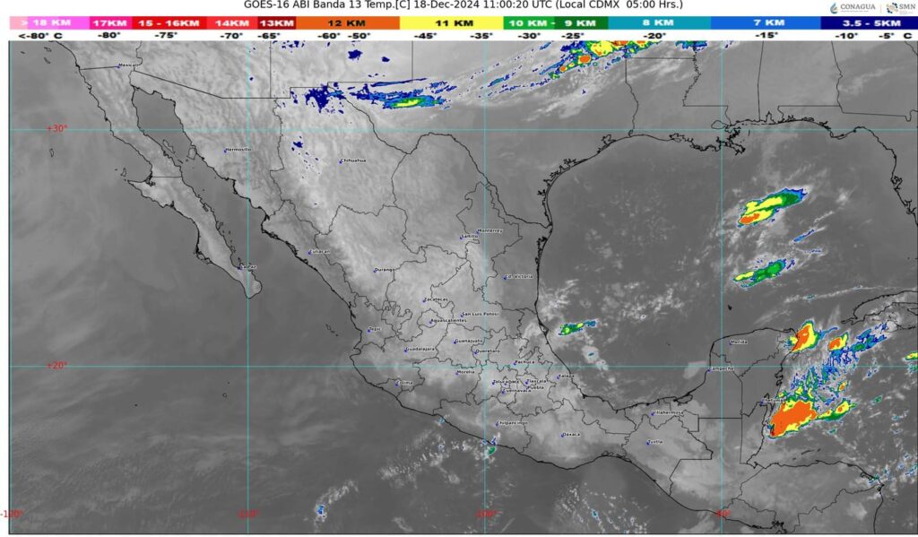 Una masa de aire polar, reforzará el frente frío número 15