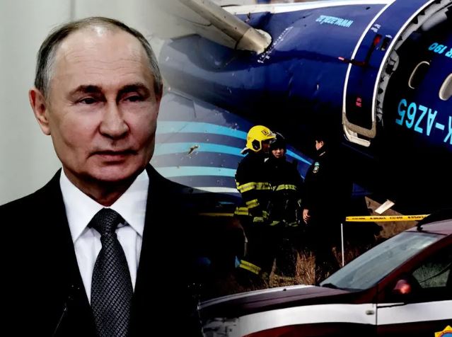 Putin admite que caída de avión en el Mar Caspio fue por su sistema antiaéreo