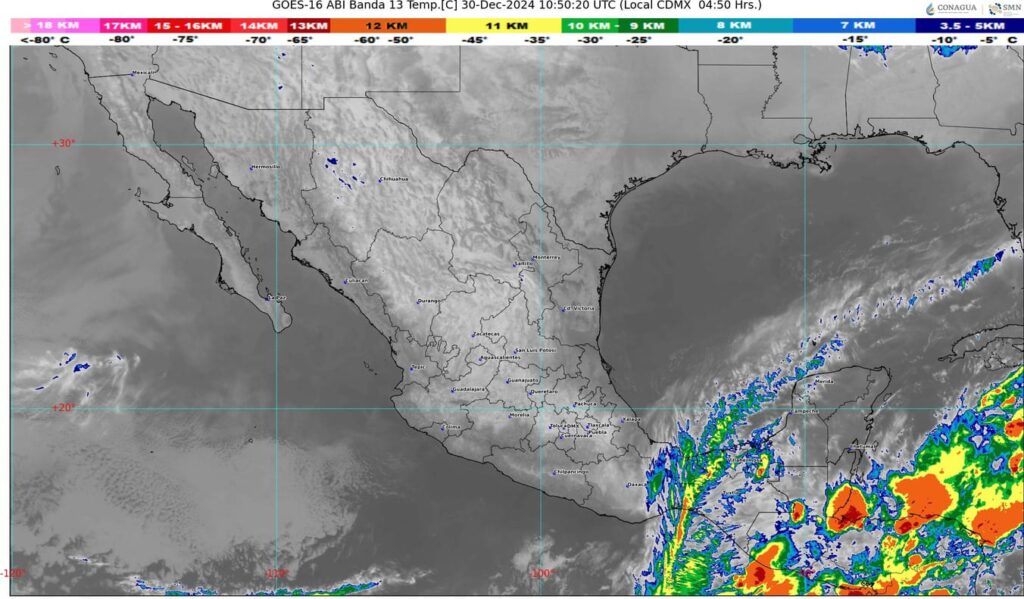 Se aproxima un nuevo frente frío a la frontera norte de México