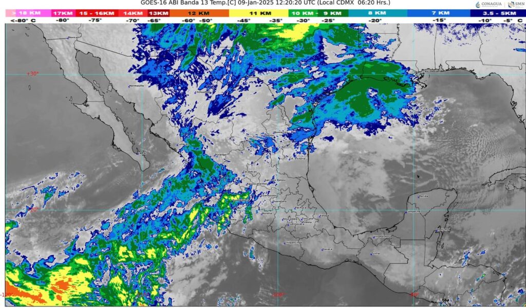 Un nuevo frente frío se aproximará a México