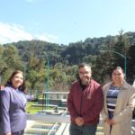 Fernando Mercado recibe a Clara Brugada en La Magdalena Contreras para la entrega de la rehabilitación de la Planta Potabilizadora