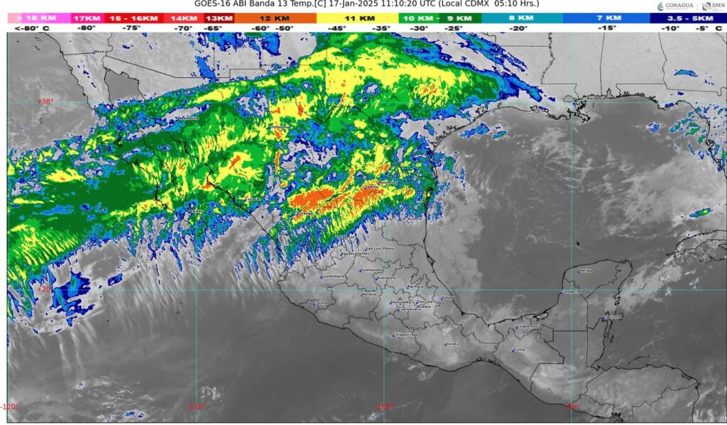 Se aproxima un nuevo frente frío a México