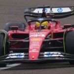 Lewis Hamilton corre por primera vez con Ferrari