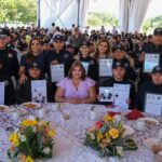 Reconoce Mara Lezama mérito policial y refuerza compromiso por la seguridad en Quintana Roo