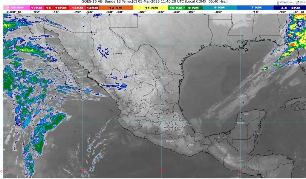 El frente frío 31 causará un evento de Norte en Veracruz, Tabasco, Campeche y Yucatán