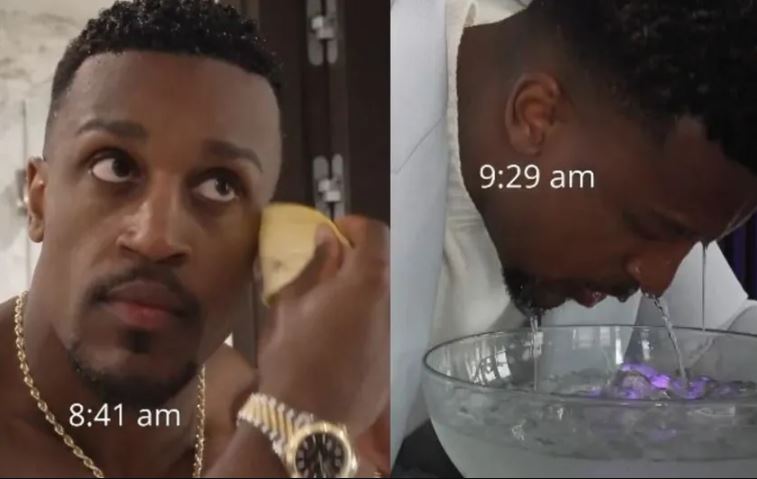 ¡Meter la cara en agua con hielos! Influencer Ashton Hall muestra su rutina matutina y desata memes