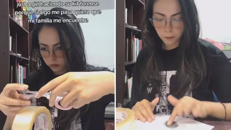 Tiktoker crea kit forense en caso de desaparición y se vuelve viral en TikTok