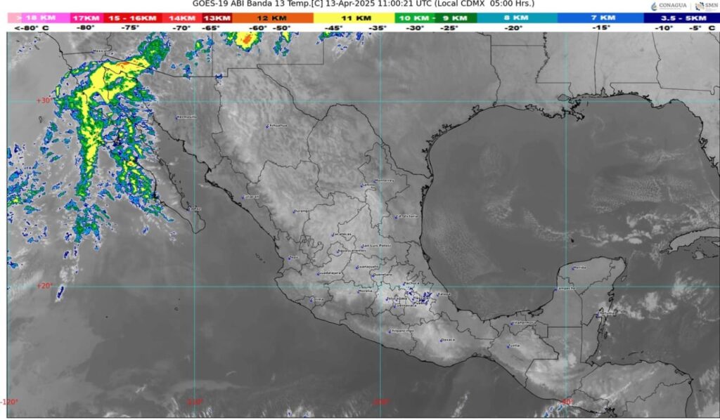 Pronostican heladas en estados de la Mesa del Norte y Mesa Central