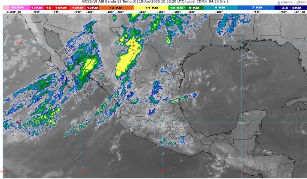 Escasa probabilidad de lluvia y ambiente caluroso en gran parte de México
