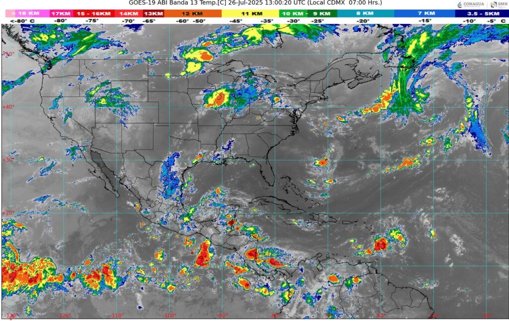 Lluvias y calor extremo en gran parte del país