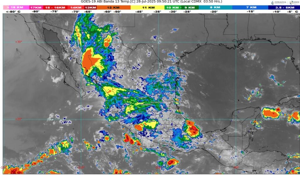 La onda tropical número 16 recorrerá la península de Yucatán y el Sureste