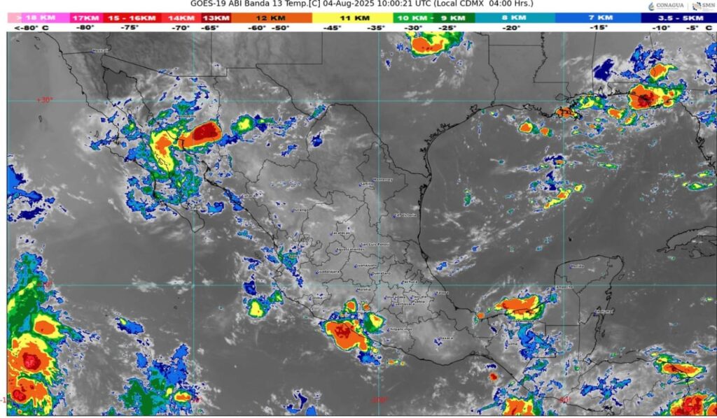 Pronostican que lloverá en varias regiones de México