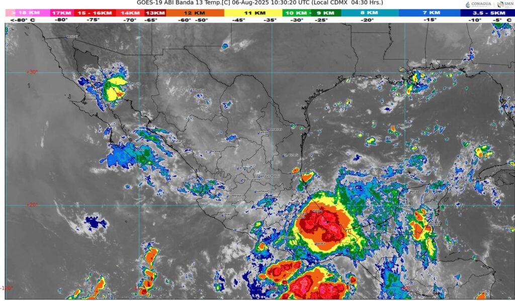 Probable desarrollo ciclónico, al sur de Oaxaca y Guerrero