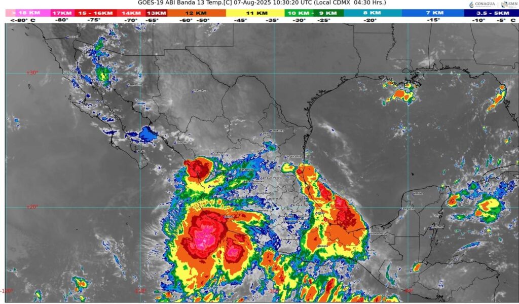 La tormenta tropical Ivo se desplazará frente al Pacífico mexicano