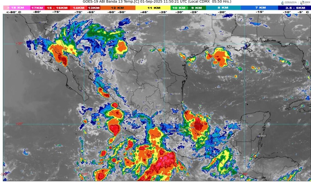 Lluvias intensas y calor extremo azotarán gran parte de México