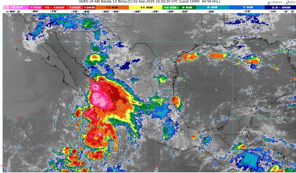 El sistema frontal número 1 afectará el noreste de México