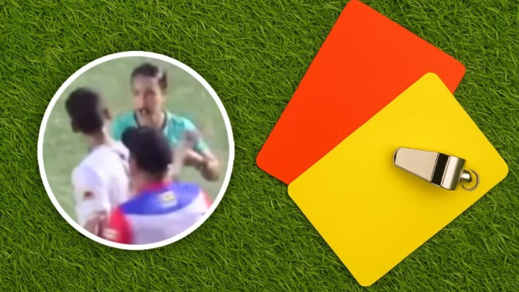 Árbitra es agredida por futbolista varonil en pleno partido