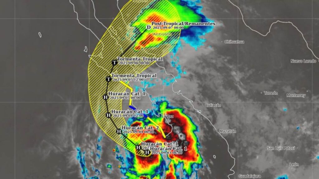 Huracán Lorena amenaza Baja California Sur con dos impactos
