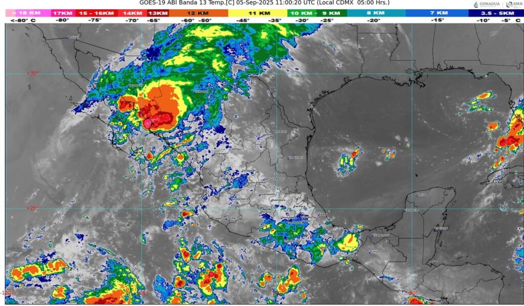 La onda tropical número 30 se extenderá sobre el occidente mexicano