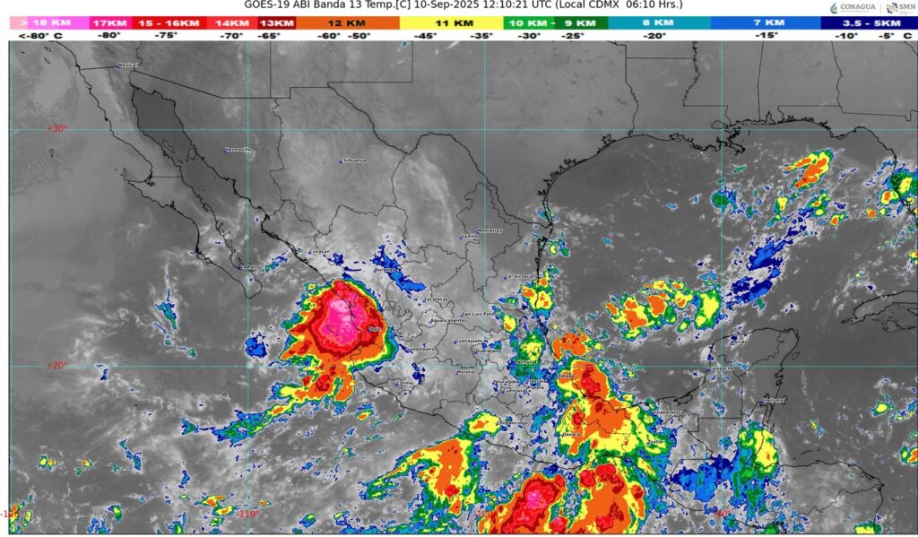 Lluvias intensas y ambiente caluroso impactarán gran parte del país