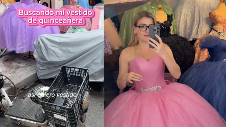 Joven ucraniana viaja a México solo para comprarse su vestido de XV Años y cumplir el sueño