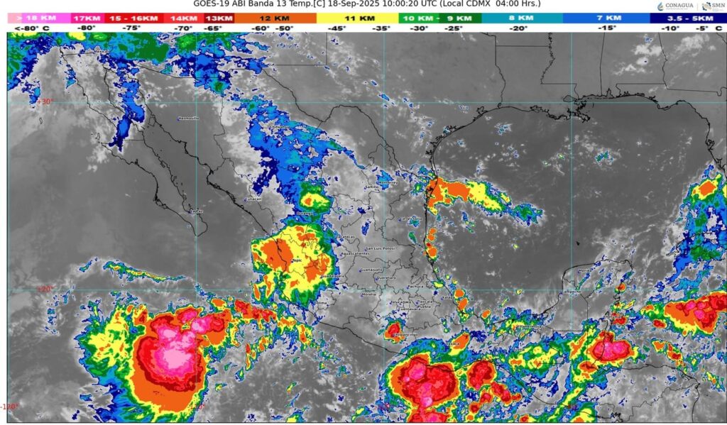La onda tropical número 33 se desplazará sobre la península de Yucatán