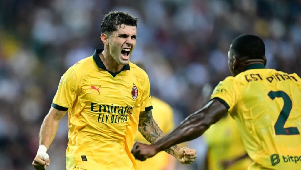 Pulisic comanda la victoria del Milan ante Udinese en la Serie A